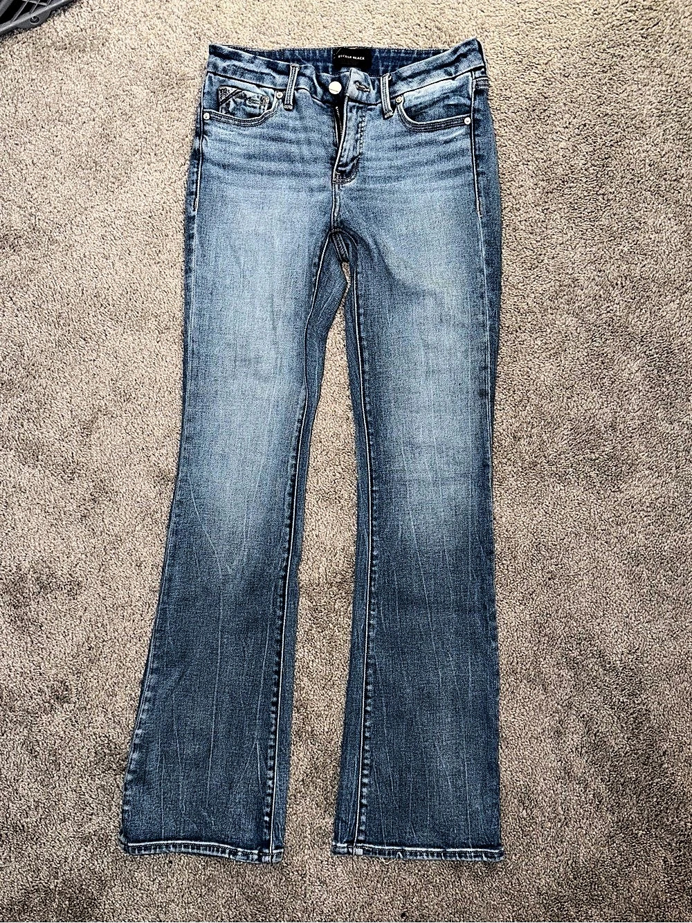 Bucke Black Women's Bootcut Jeans in Blue